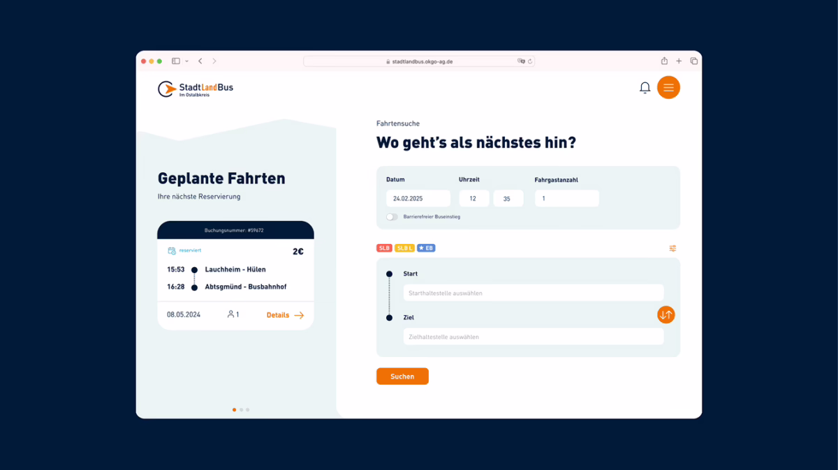 StadtLandBus Webapp 01 Aufgabe